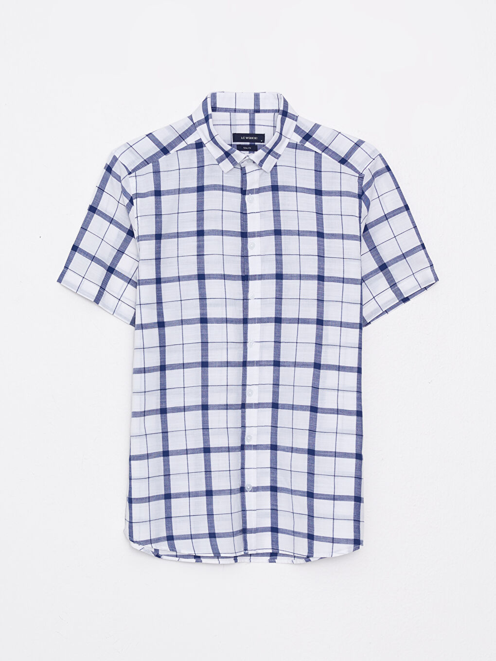 Slim Fit Short Sleeve Plaid Men's Shirt -S2CF77Z8-LPT