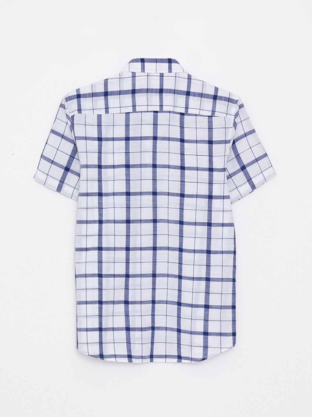 Slim Fit Short Sleeve Plaid Men's Shirt -S2CF77Z8-LPT