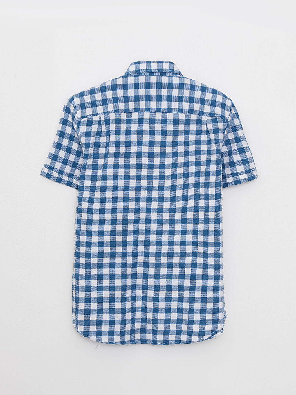 LCWAIKIKI Classic Regular Fit Short Sleeve Plaid Men's Shirt -S2CF84Z8-LNK