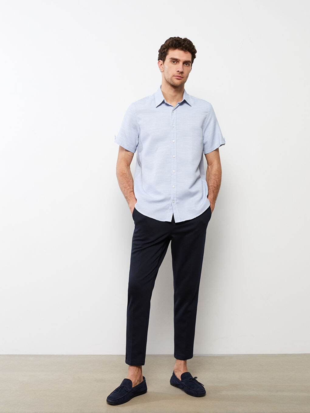 Mavi Regular Fit Kısa Kollu Erkek Gömlek