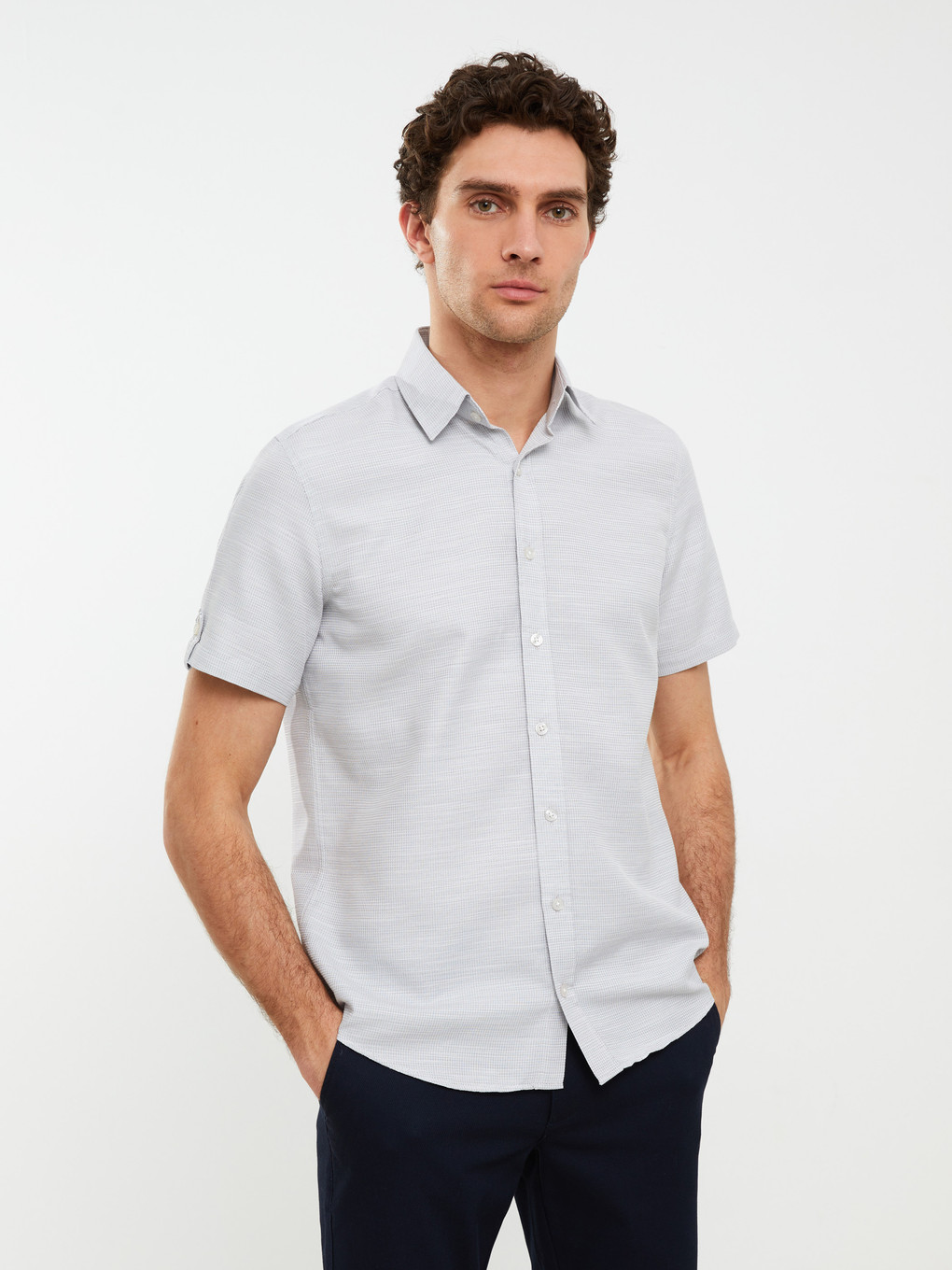 Regular Fit Short Sleeve Men's Shirt