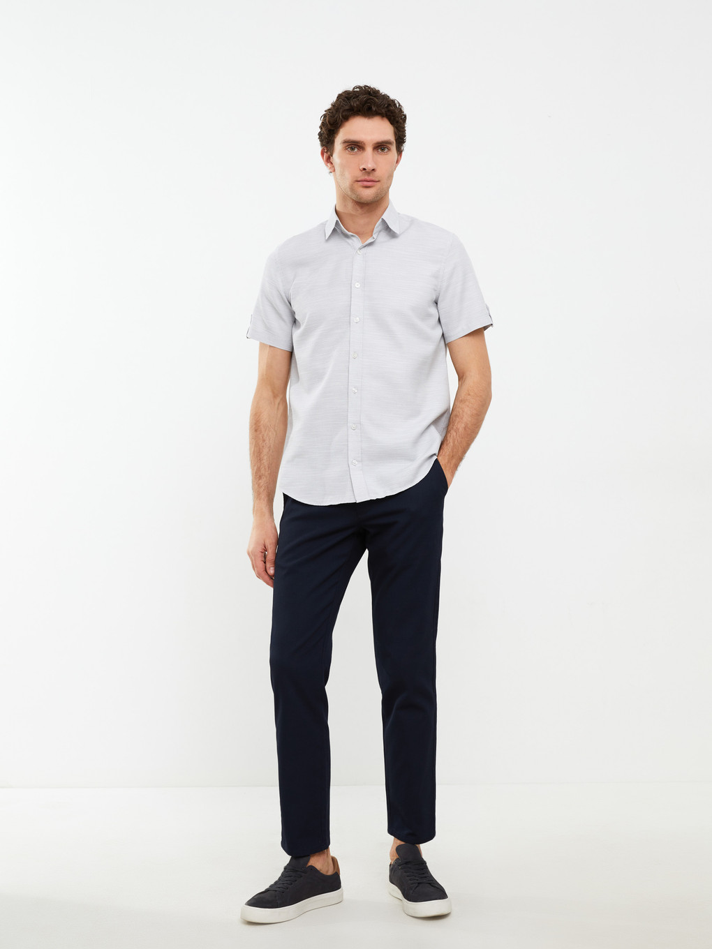 Regular Fit Short Sleeve Men's Shirt-3