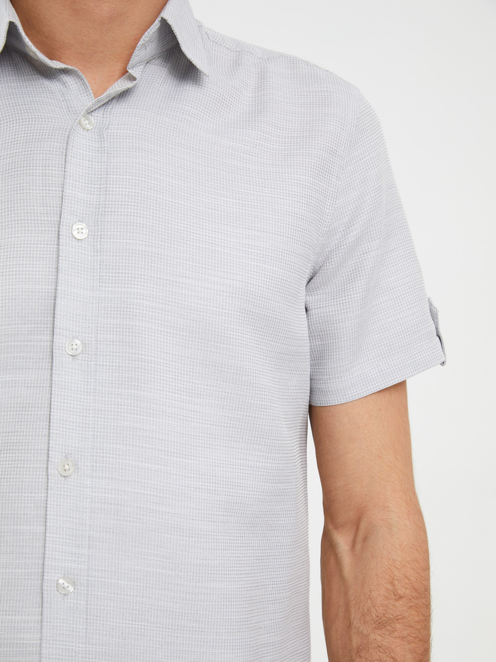 Regular Fit Short Sleeve Men's Shirt-4