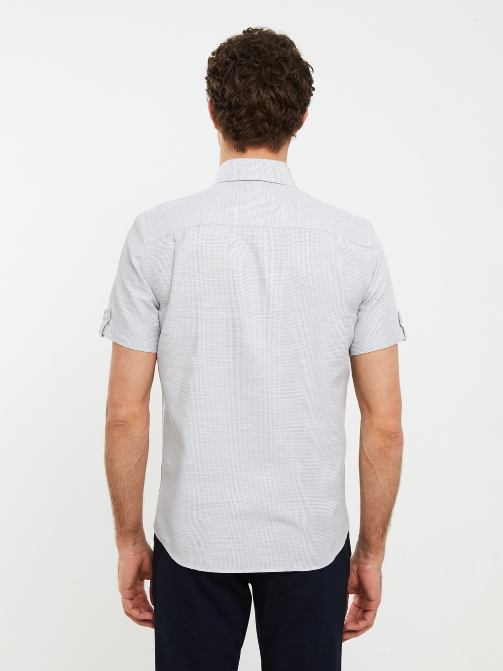 Regular Fit Short Sleeve Men's Shirt-5