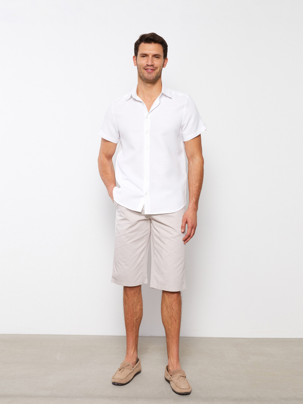 Regular Fit Short Sleeve Men's Shirt