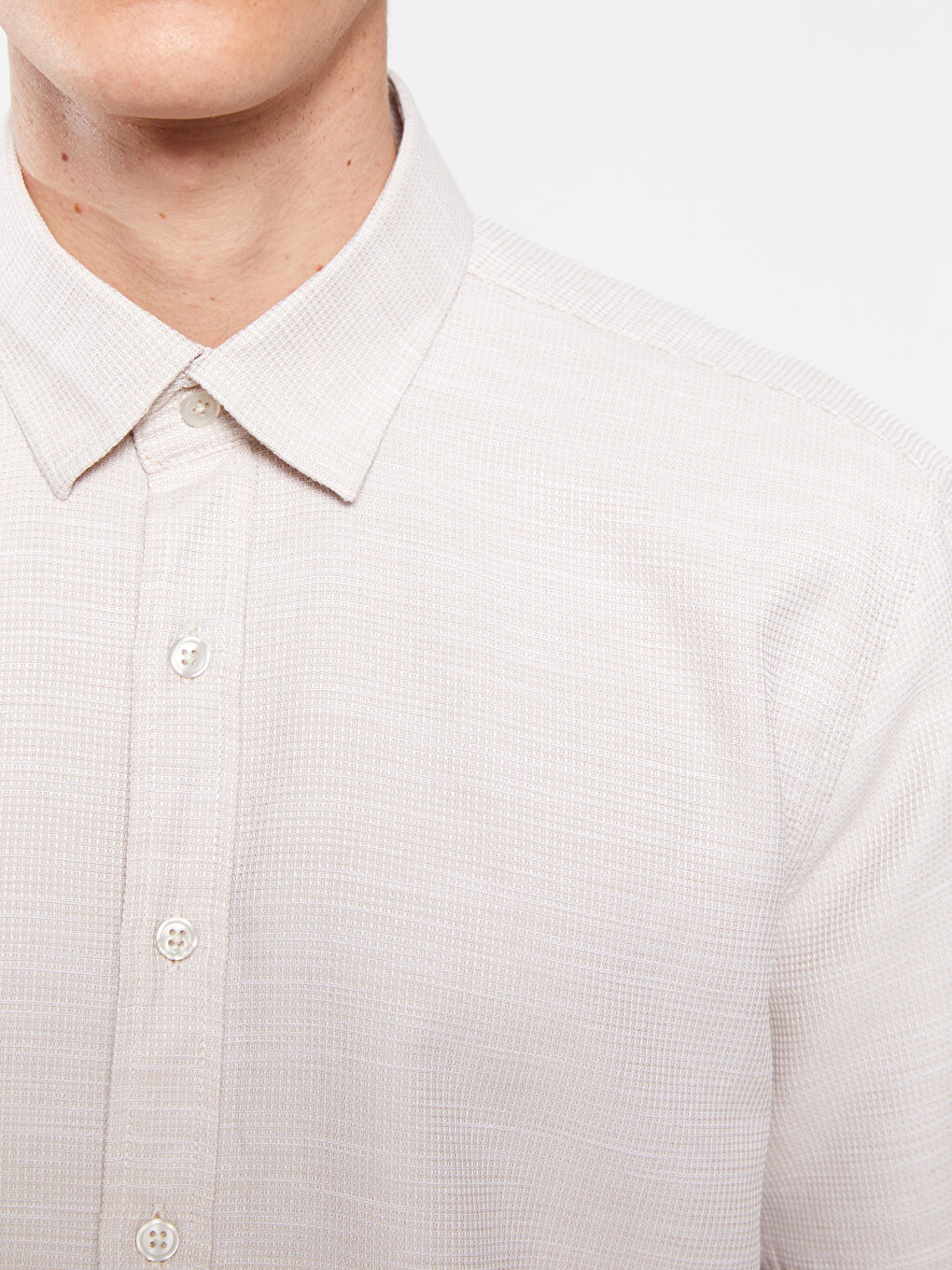 قميص رجالي بكم قصير بقصة عادية-3