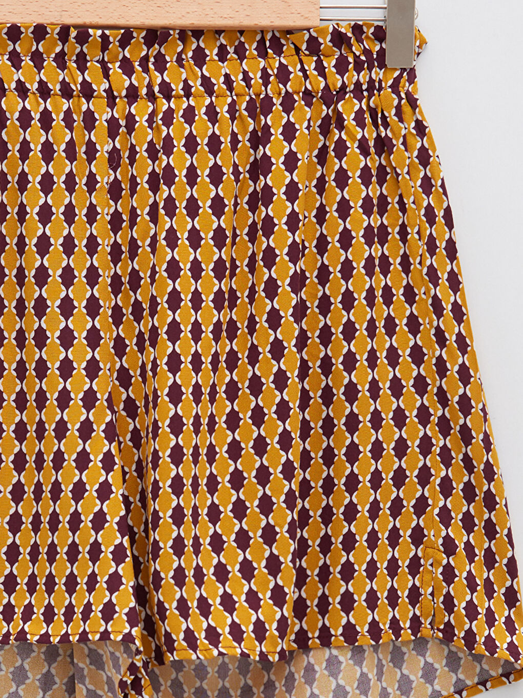 شورت سباحة مطبوع بخصر مطاطي فيسكوز للسيدات-9