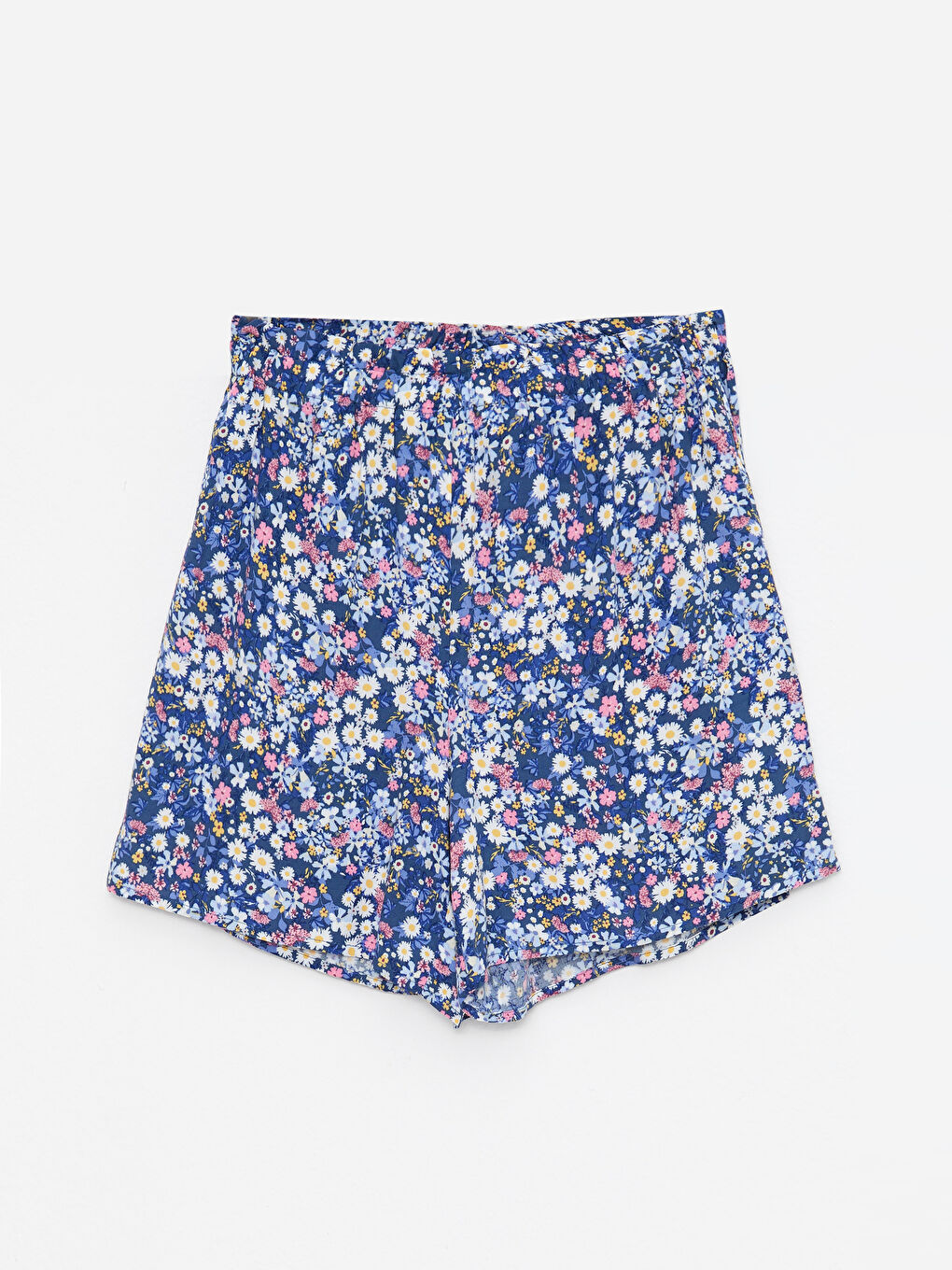 LCW DREAM Elastic Waist Patterned Viscose Women's Beach Shorts -S2CG20Z8-LSJ