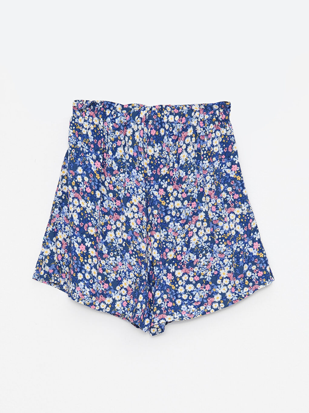 LCW DREAM Elastic Waist Patterned Viscose Women's Beach Shorts -S2CG20Z8-LSJ