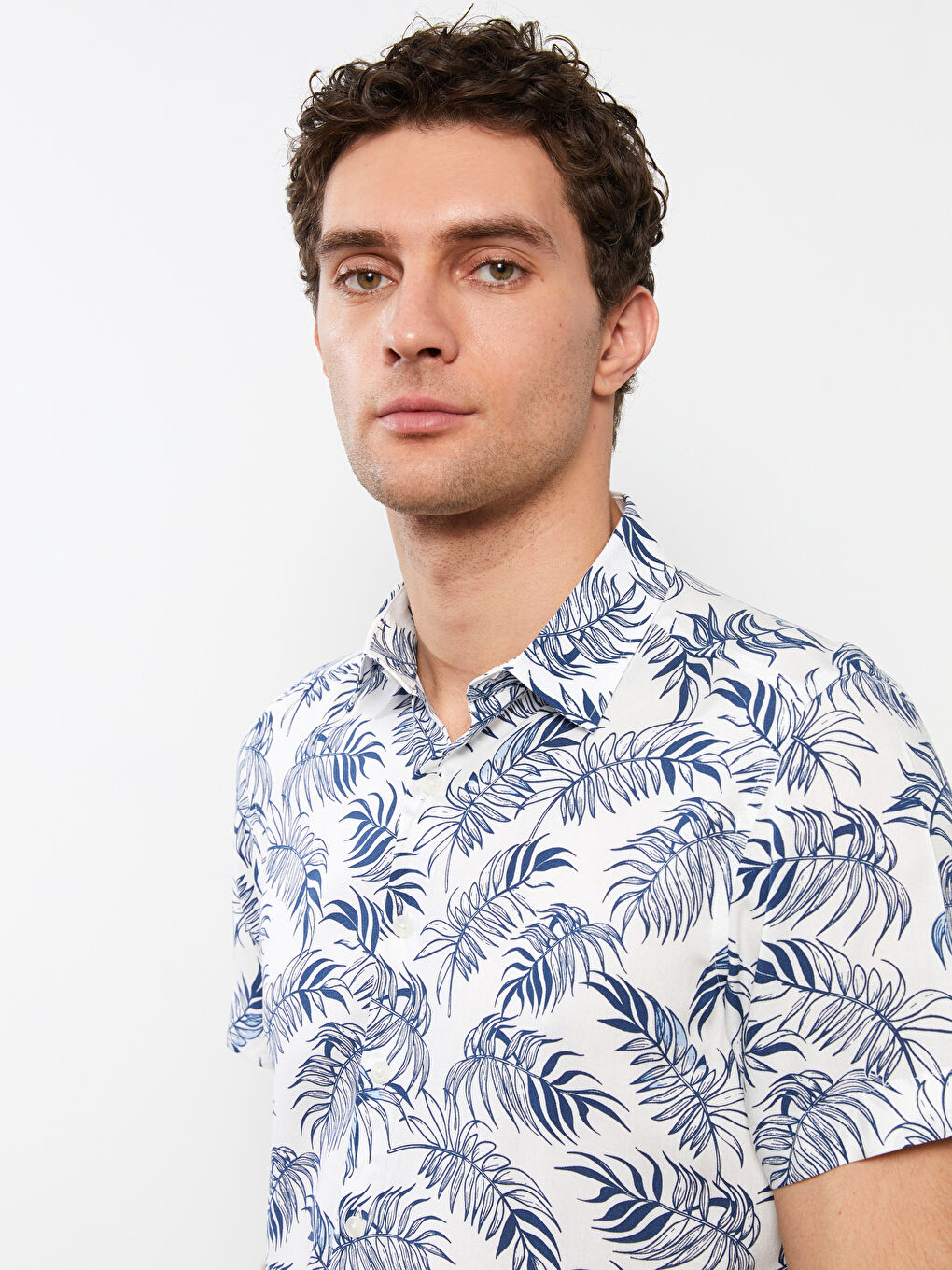 SOUTHBLUE Regular Fit Short Sleeve Patterned Men's Shirt -S2CG28Z8-LS3