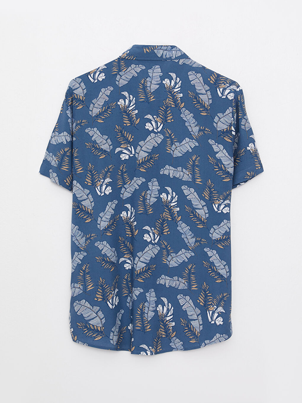 SOUTHBLUE Regular Fit Short Sleeve Patterned Viscose Men's Shirt -S2CG29Z8-LS3