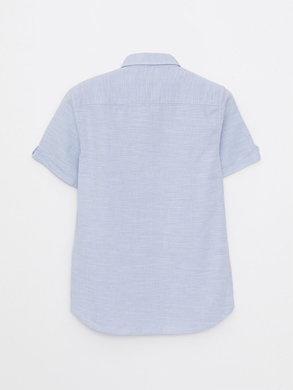 قميص رجالي كم قصير رفيع قماش دوبي-6