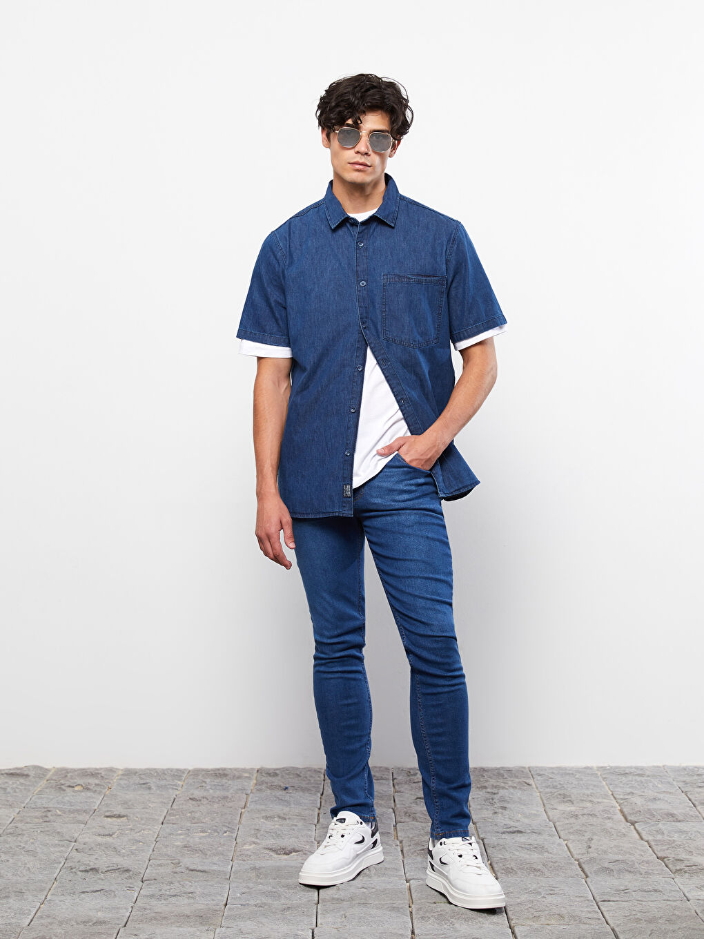 760 Blugi Skinny Fit pentru Bărbați