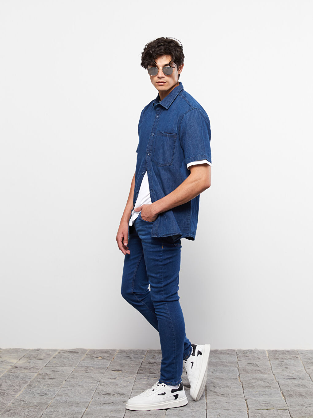 760 Blugi Skinny Fit pentru Bărbați-1