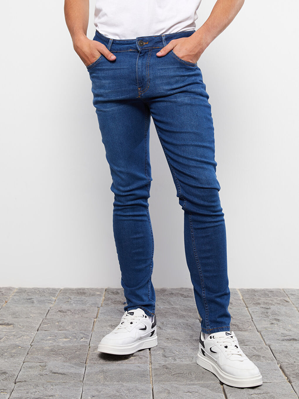 760 Blugi Skinny Fit pentru Bărbați-2