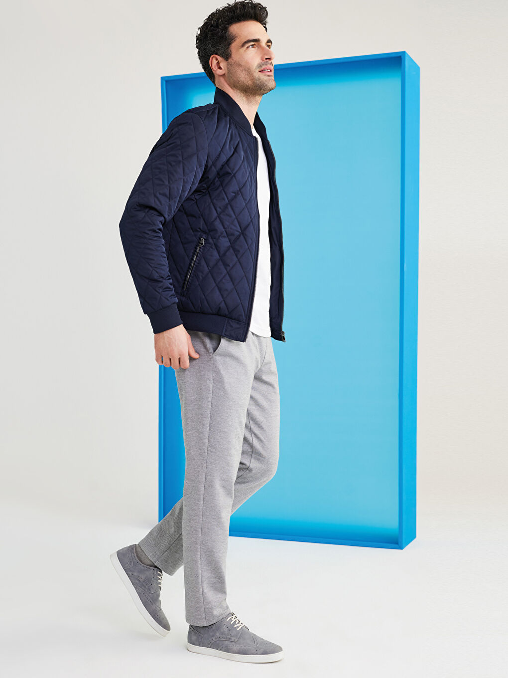 Gri Slim Fit Erkek Pantolon