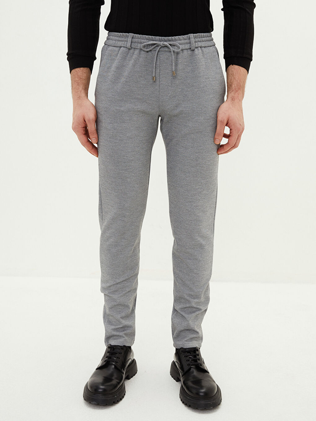 Gri Slim Fit Erkek Pantolon-3