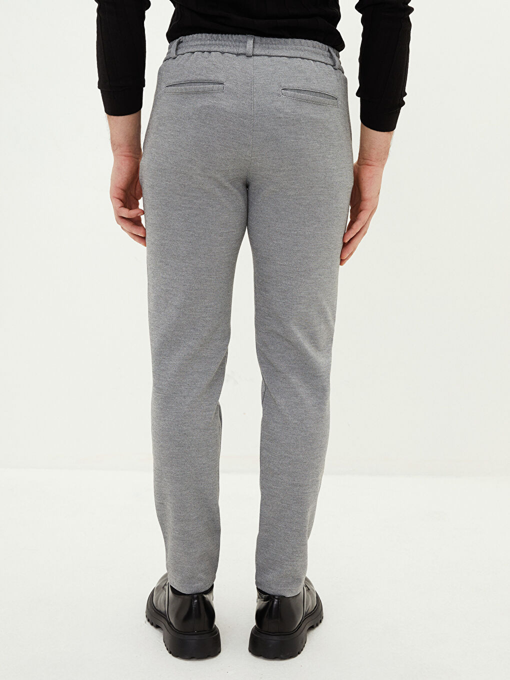 Gri Slim Fit Erkek Pantolon-4