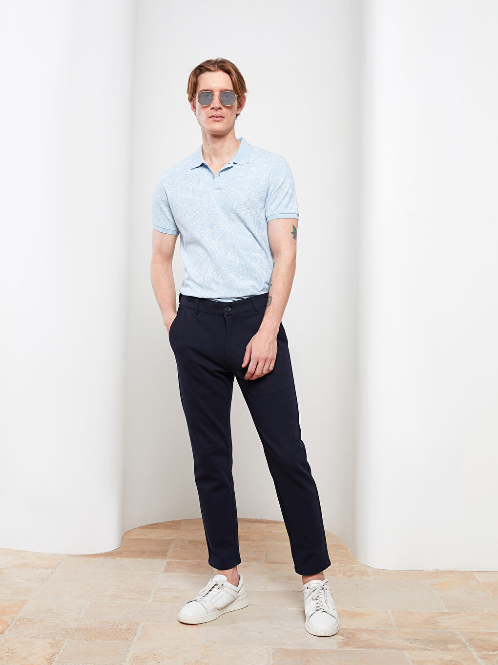LCW Vision Polo Neck Short Sleeve Pique Men's T-Shirt -S2CG84Z8-J0M