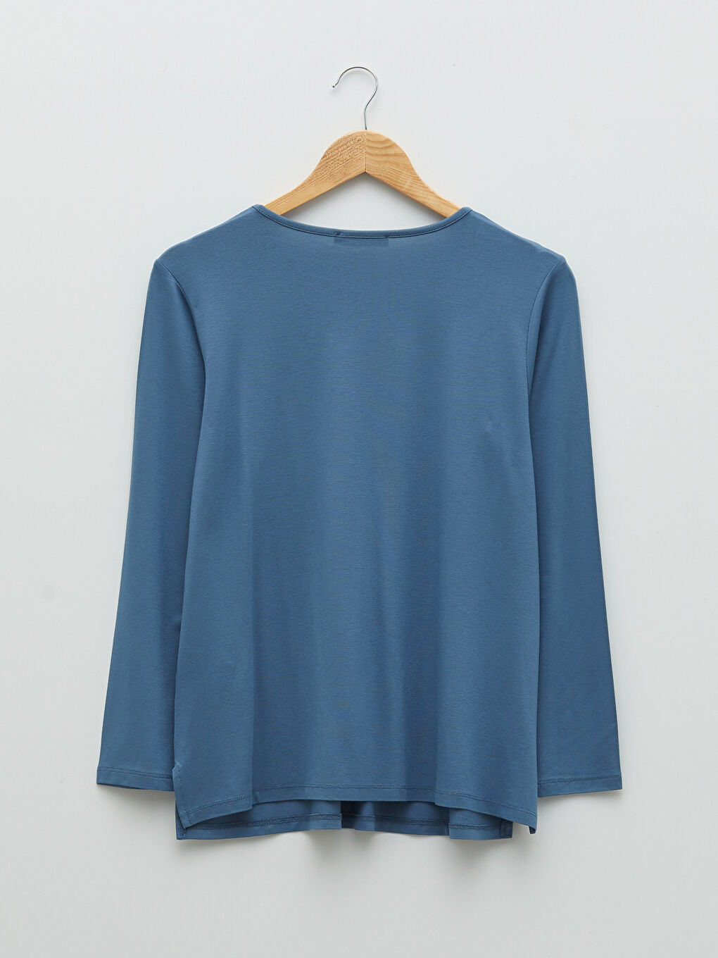 Crew Neck Shiny Stone Printed Long Sleeve Women's T-Shirt-6