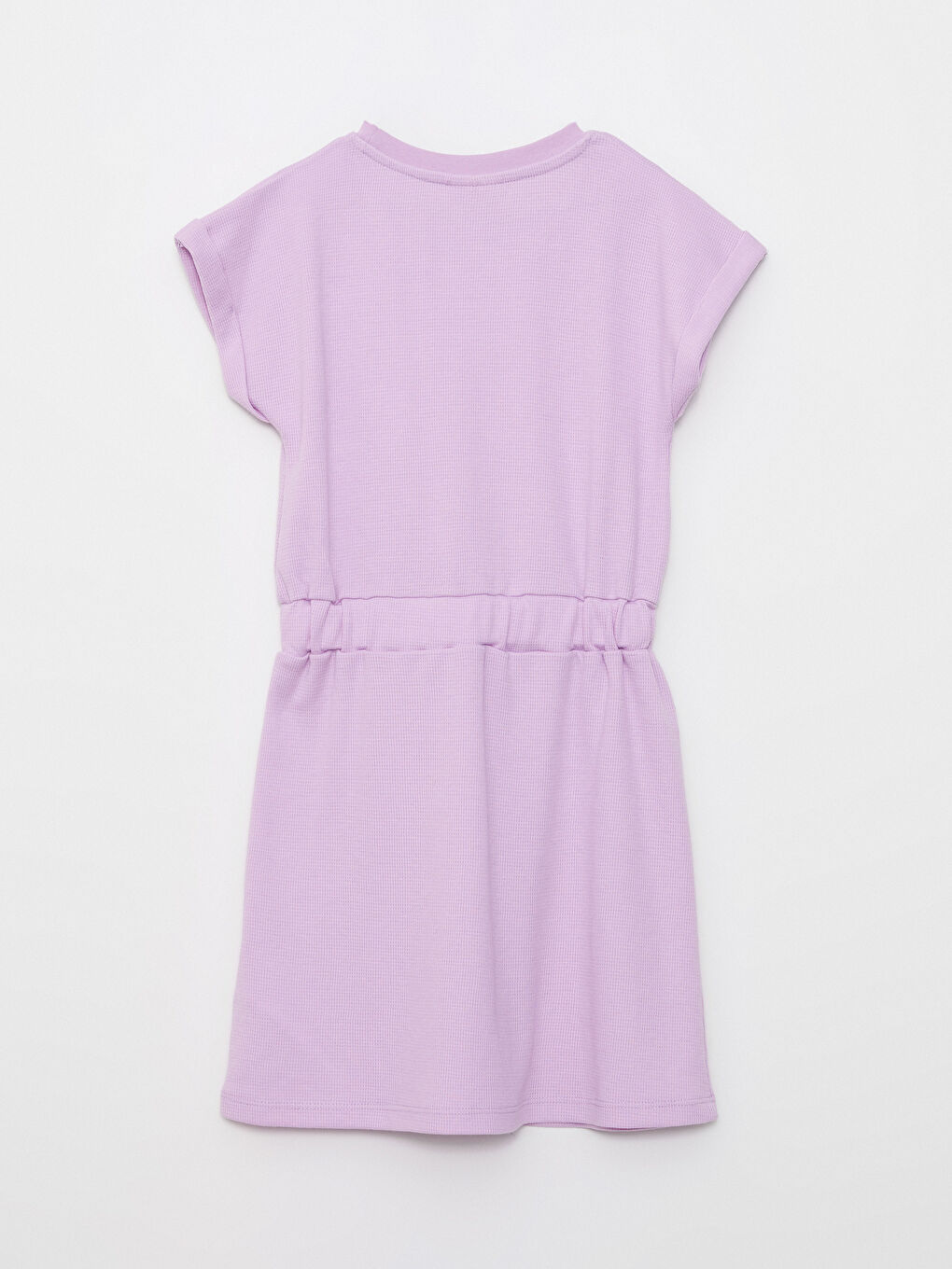 Crew Neck Embroidery Detailed Girl Dress-1