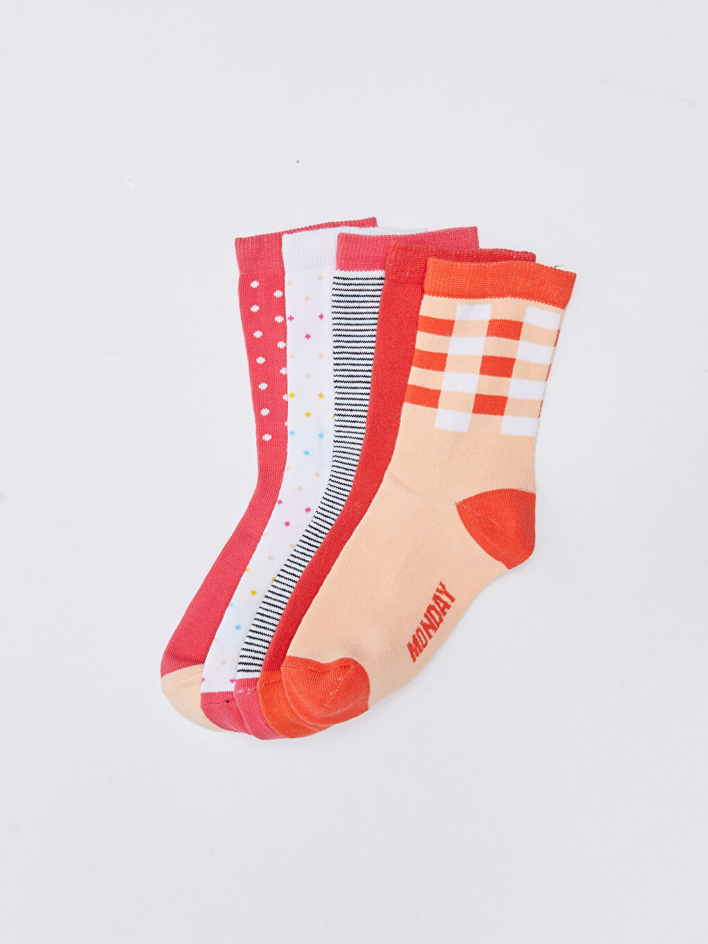 Chaussettes de Cheville à Motifs pour Filles Lot de 5 Pièces