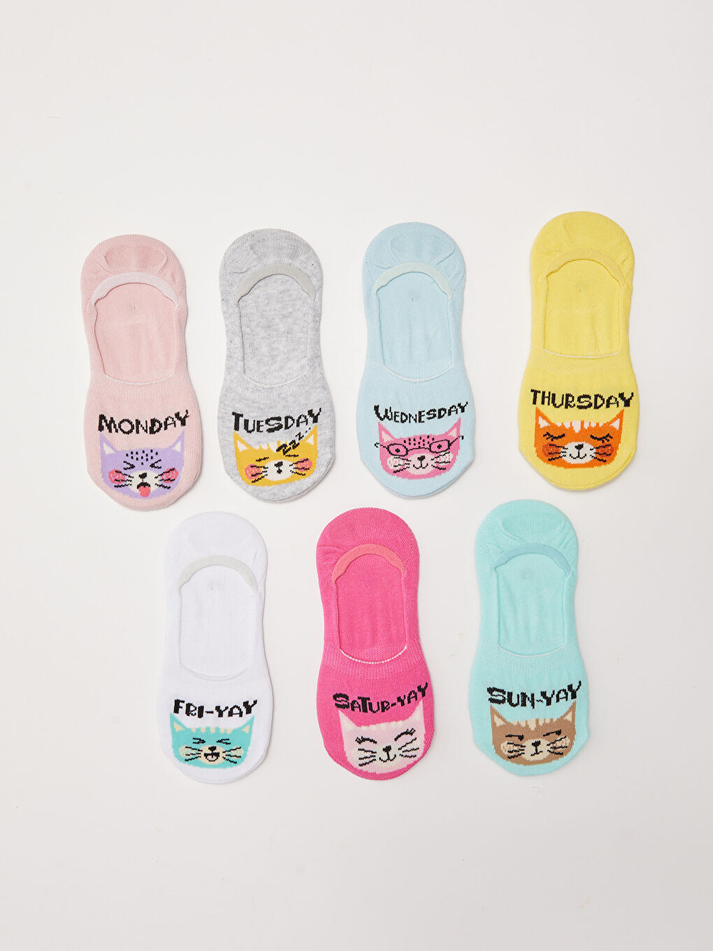 جورب بالي ديال البنات مطبوع سبعة ديال البياسات-1