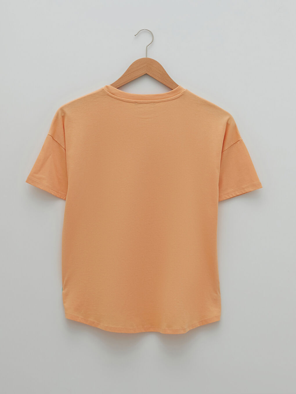 تي شيرت حوامل قطن كم قصير ياقة دائرية قصة عادية-6