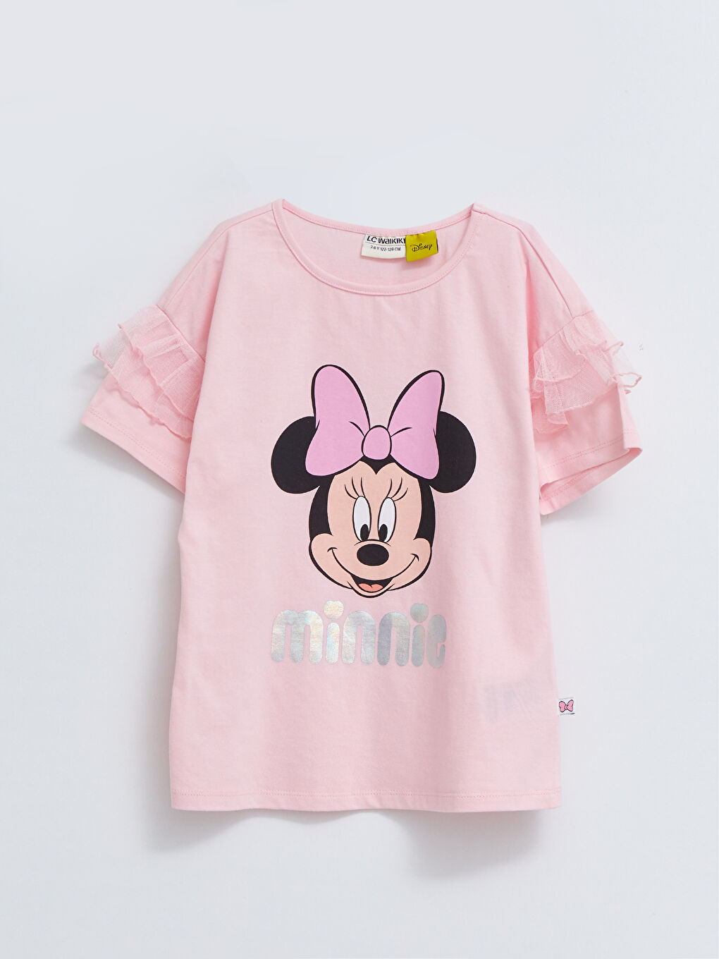 Majica sa okruglim izrezom, štampana Minnie Mouse, kratki rukav, za devojčice
