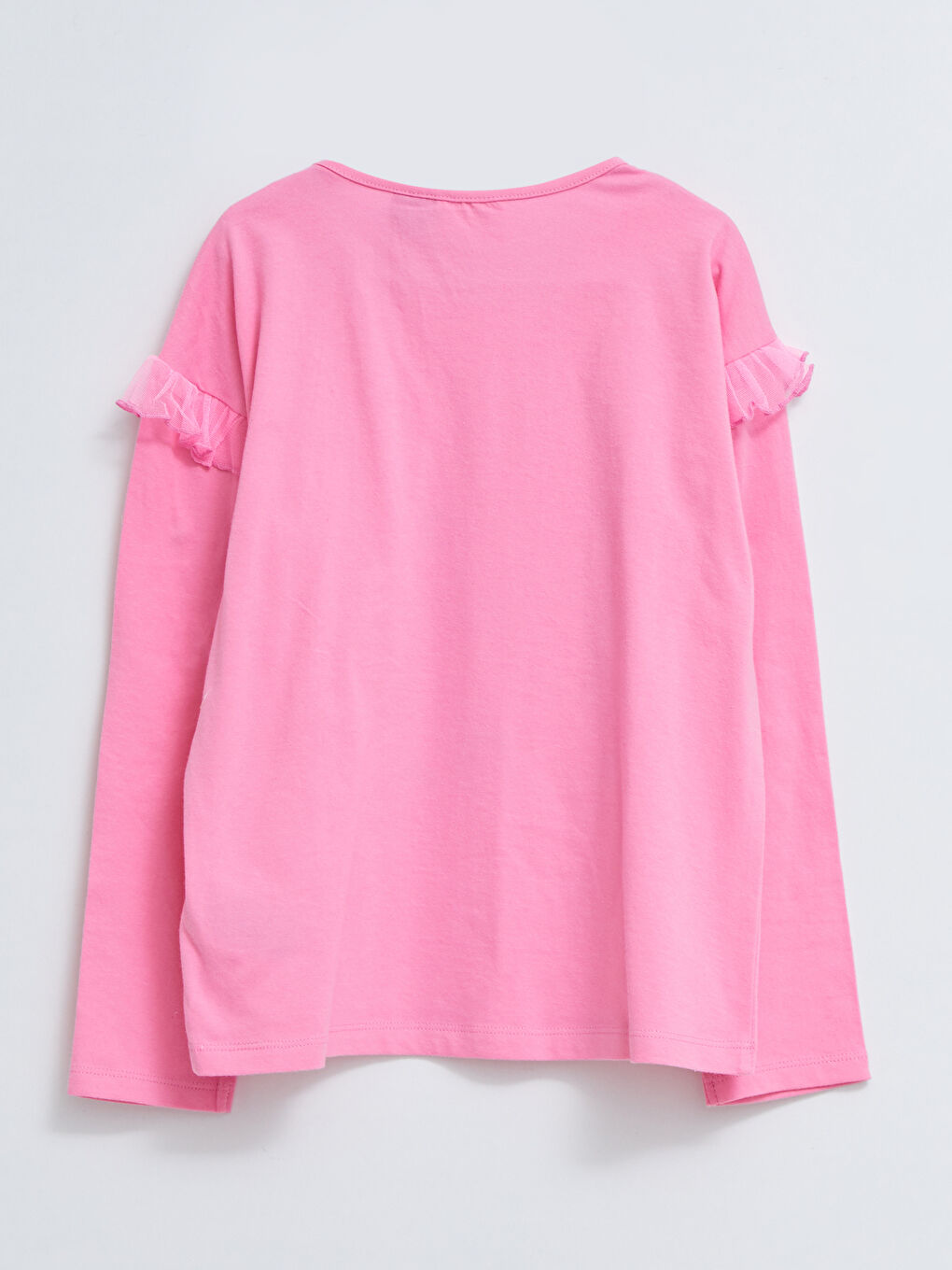 LCW Kids Crew Neck Disney Princess Printed Long Sleeve Girls T-Shirt -S2CH53Z4-FNL