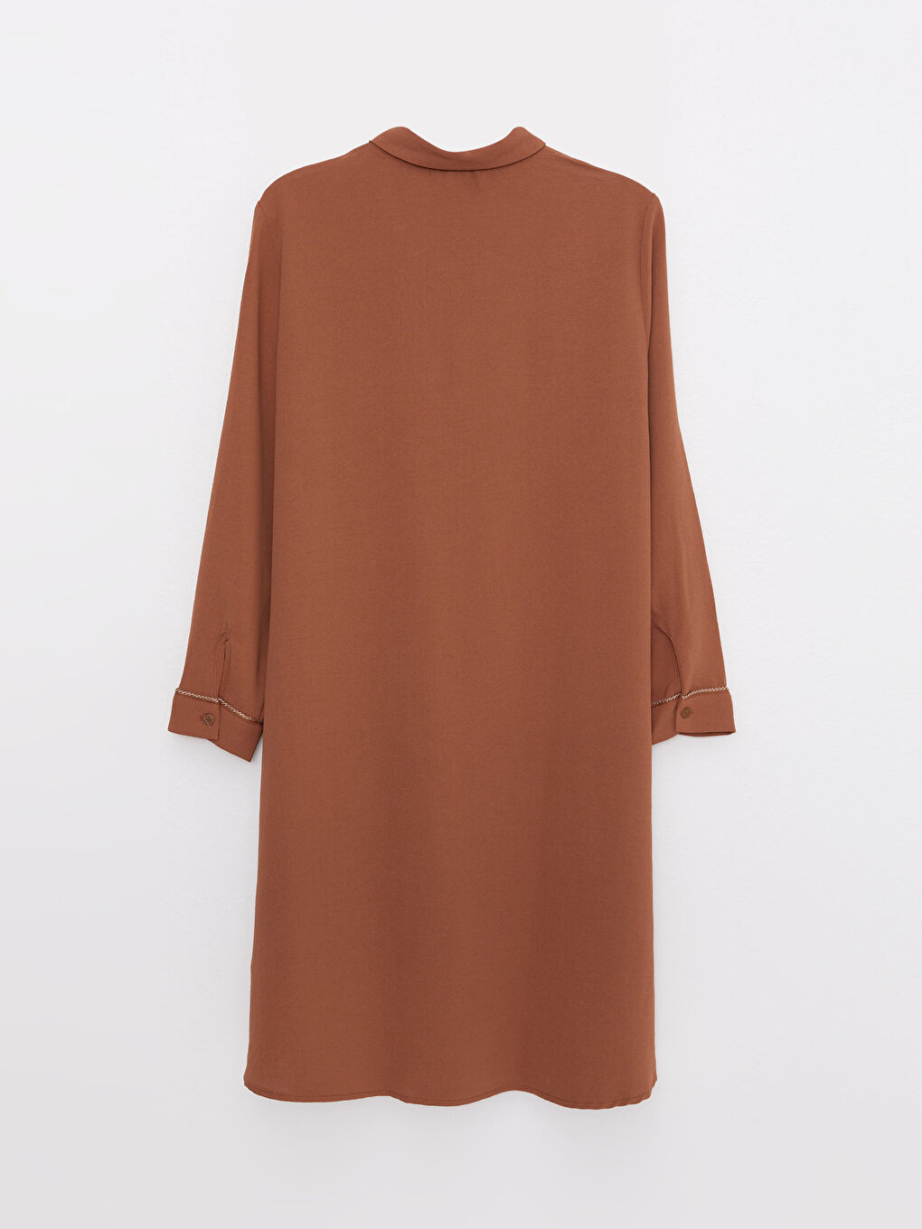 قميص تونيك للسيدات كم طويل سادة-6