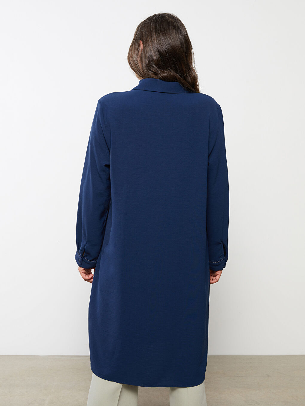 LCW Grace Plain Long Sleeve Women's Shirt Tunic -S2CI31Z8-HSD