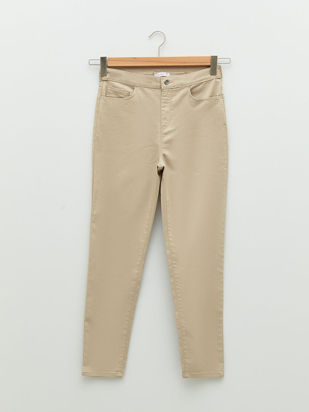 Women's Slim Fit Straight Pocket Detailed Trousers-5