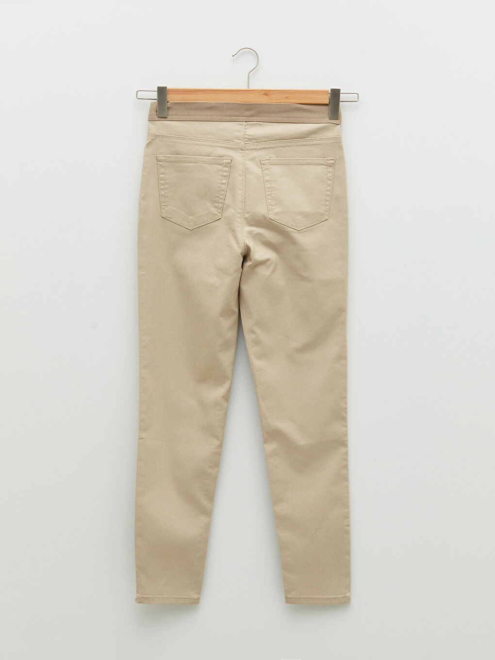 Women's Slim Fit Straight Pocket Detailed Trousers-6