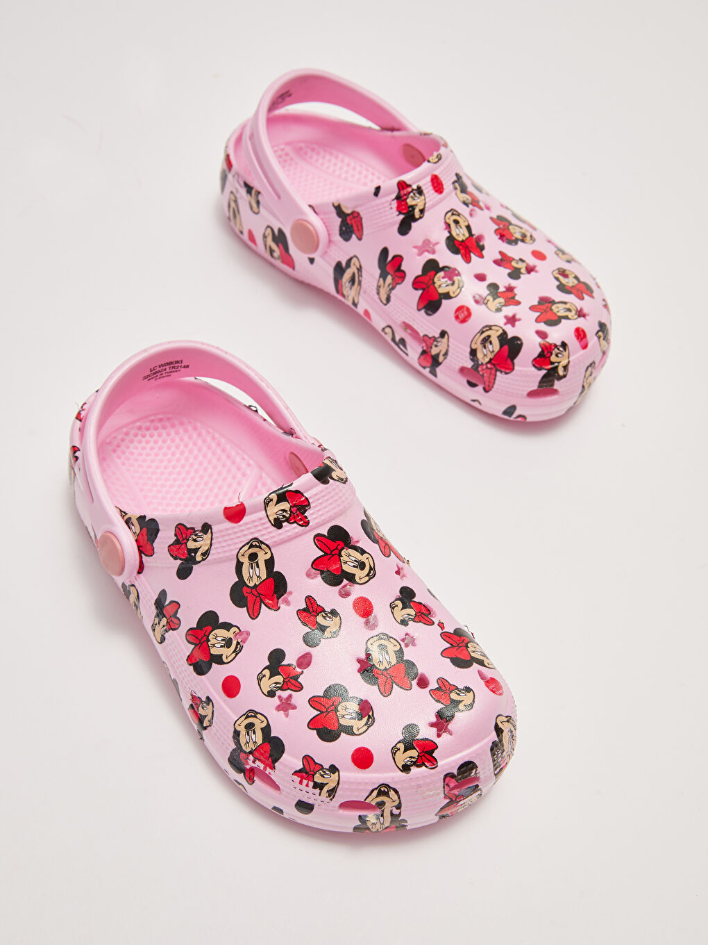 Pembe Minnie Mouse Lisanslı Delikli Kız Çocuk Sandalet-2