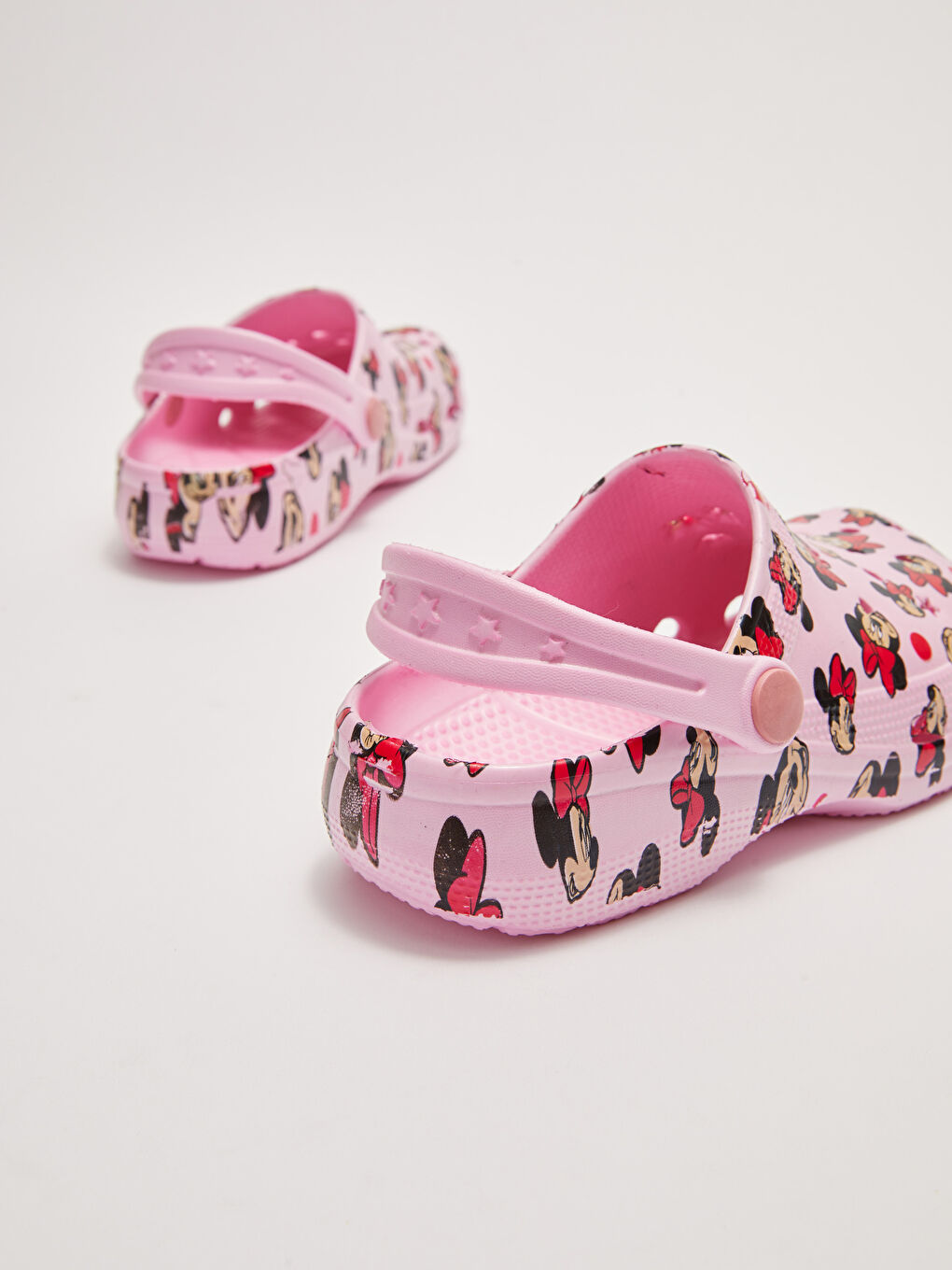 Pembe Minnie Mouse Lisanslı Delikli Kız Çocuk Sandalet-4