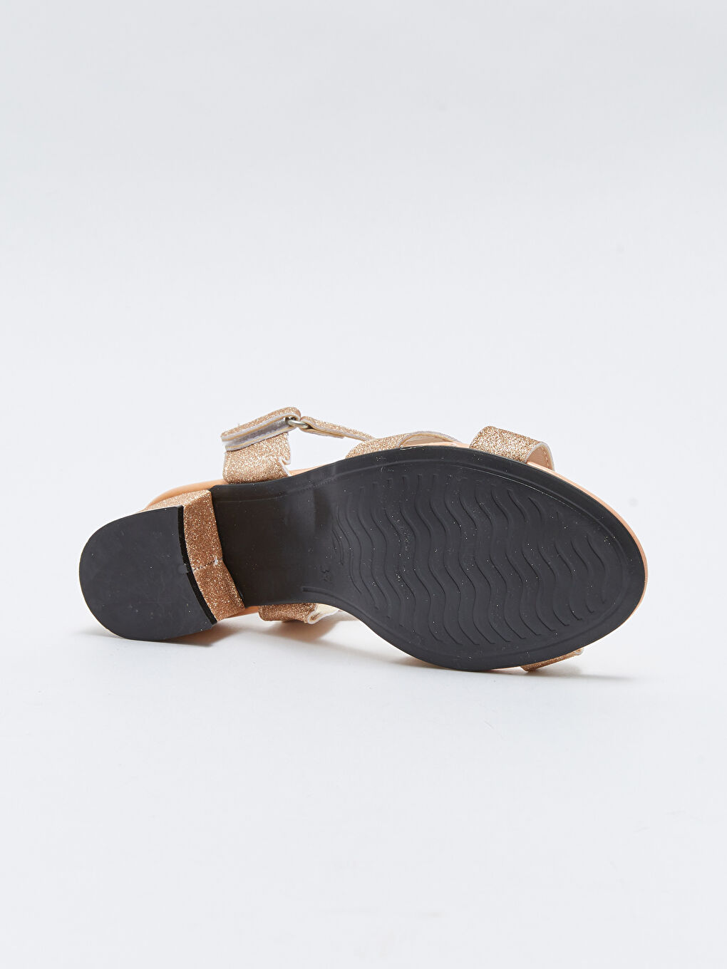 Cross-Band Hook-and-loop Girls' Heeled Sandals-3