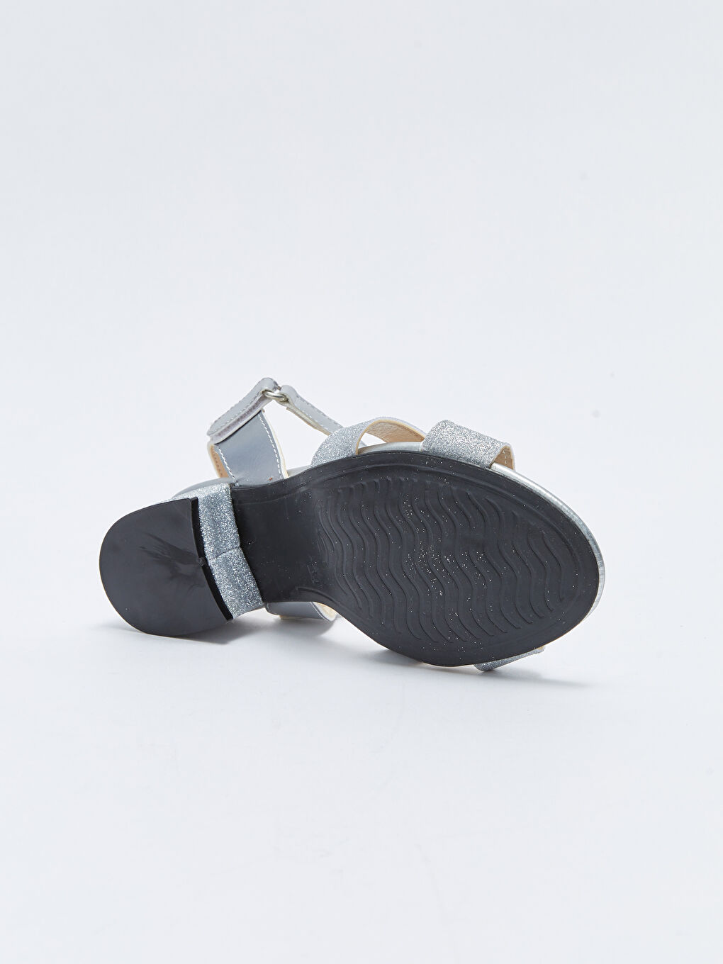 Cross-Band Hook-and-loop Girls' Heeled Sandals-3