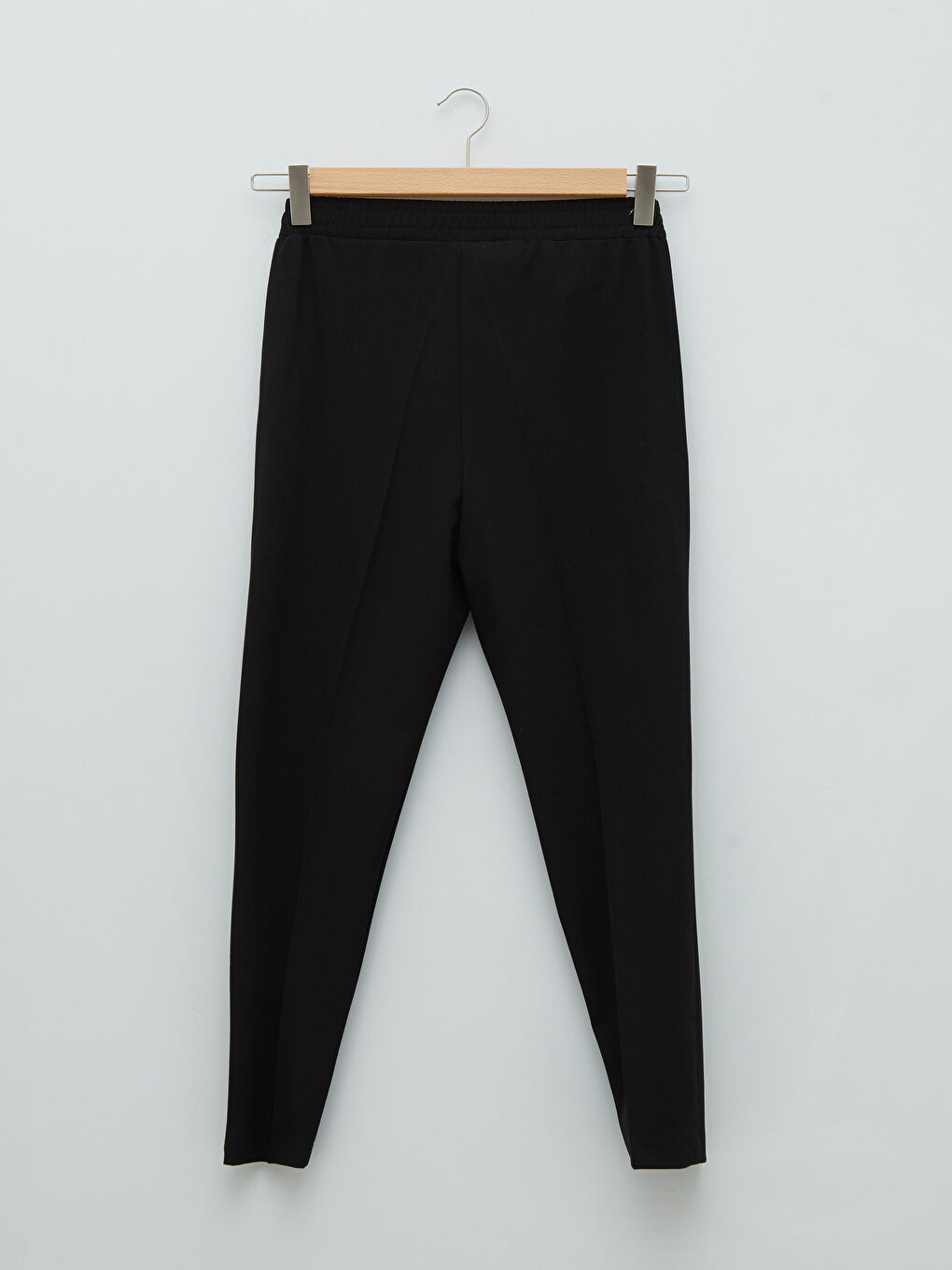 Elastic Waist Regular Pocket Detailed Women's Trousers-6