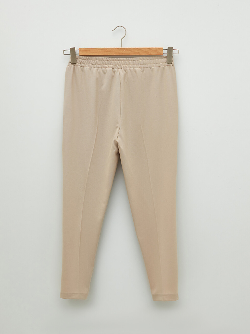 Elastic Waist Regular Pocket Detailed Women's Trousers-7