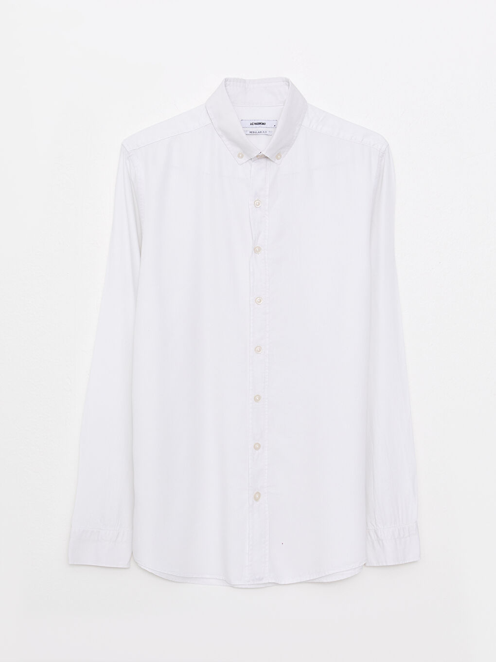 Chemise pour Hommes à Manches Longues en Popeline Coupe Régulière-5