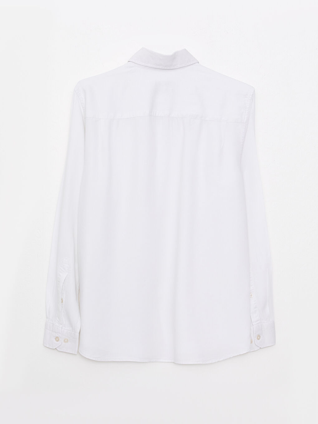 Chemise pour Hommes à Manches Longues en Popeline Coupe Régulière-6