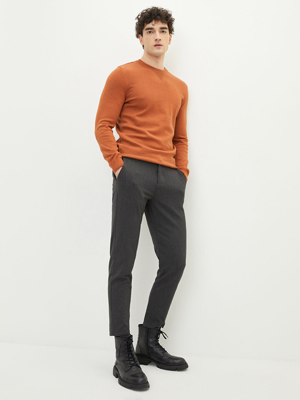 Antrasit Slim Fit Erkek Pantolon