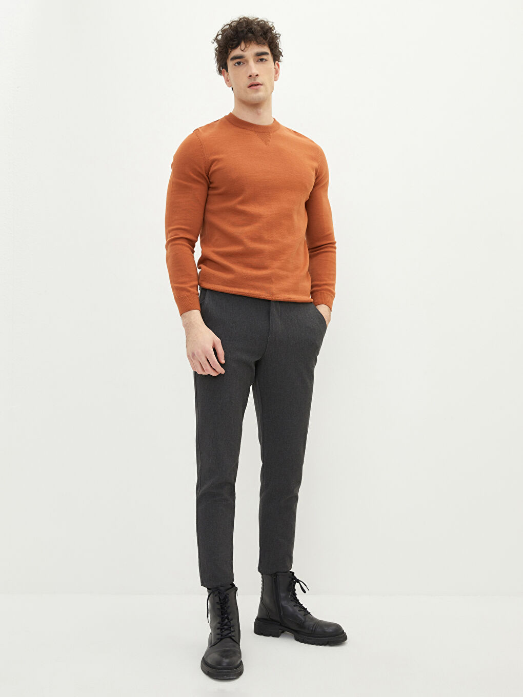 Antrasit Slim Fit Erkek Pantolon-1