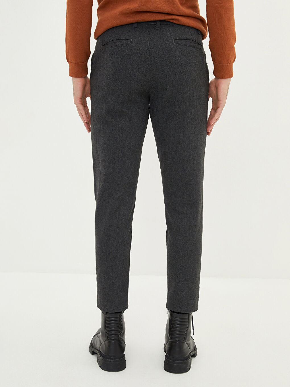 Antrasit Slim Fit Erkek Pantolon-4