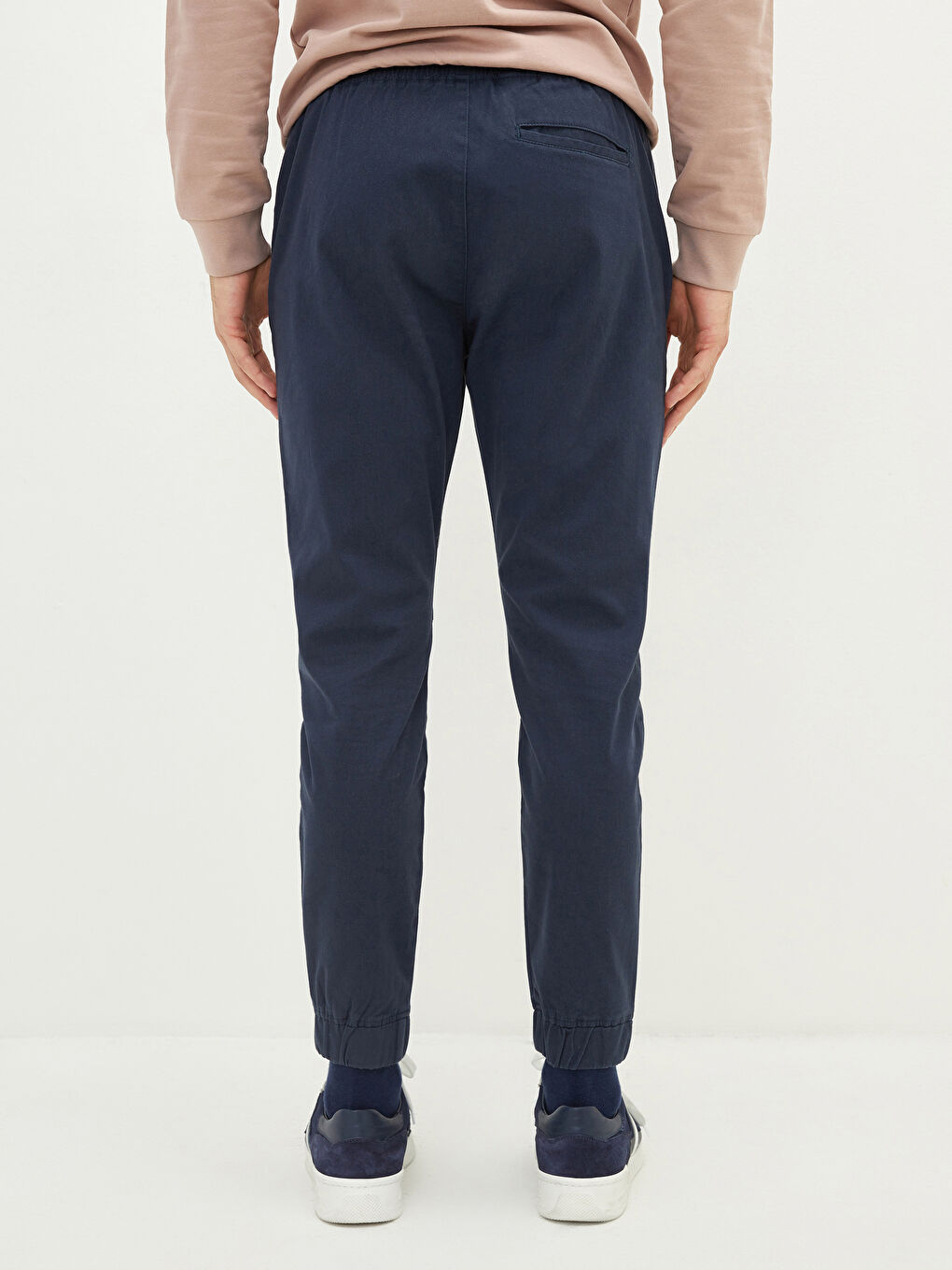 Lacivert Slim Fit Gabardin Erkek Pantolon-4