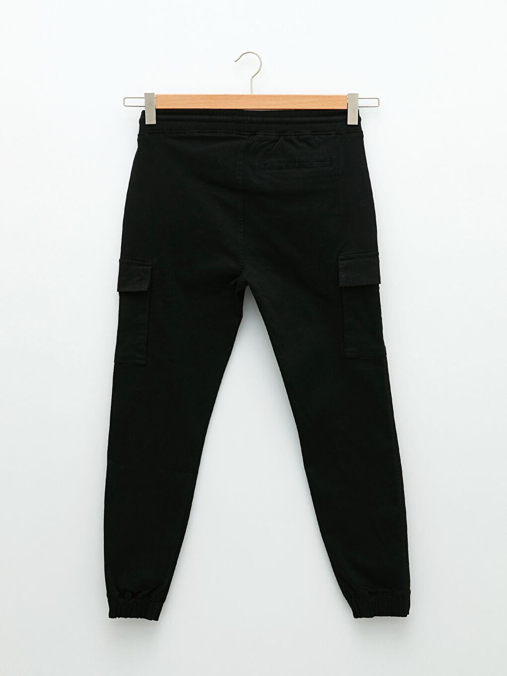 Siyah Slim Fit Erkek Kargo Pantolon-6