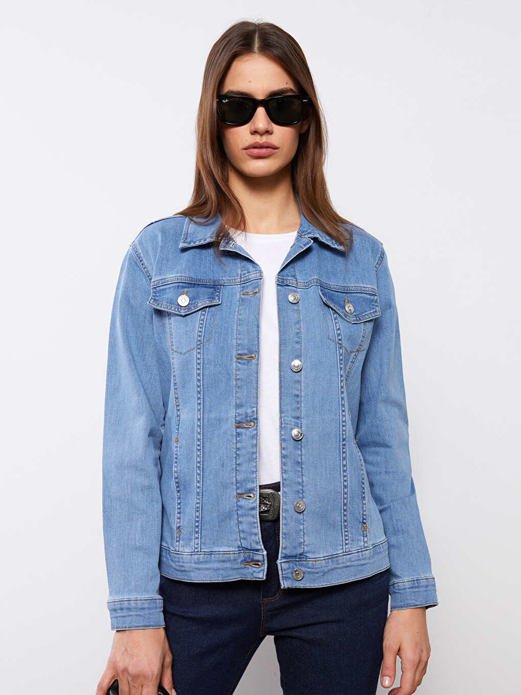 Social Fashion Medium Length Button Long Sleeve Women's Coat Jacket main image 0