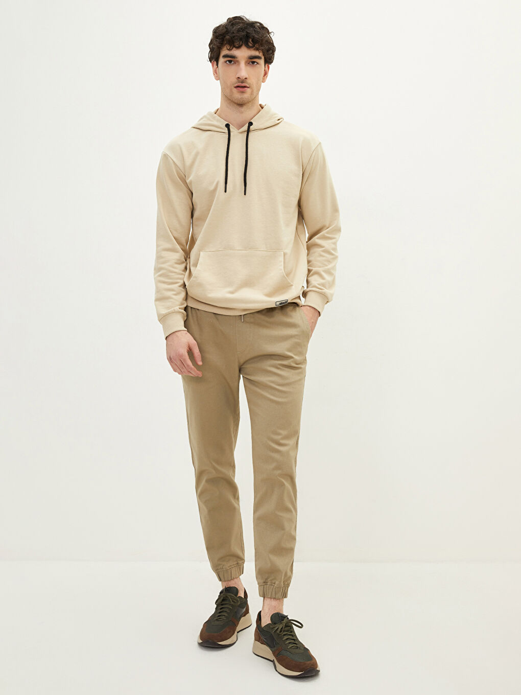 Standard Fit Twill Men's Cargo Trousers -S2CJ40Z8-GVP