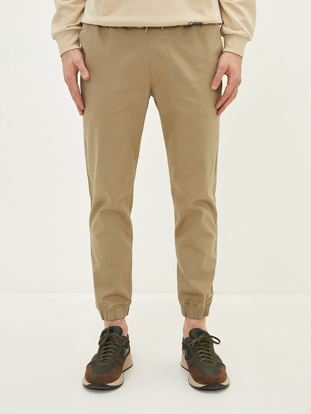 Standard Fit Twill Men's Cargo Trousers -S2CJ40Z8-GVP